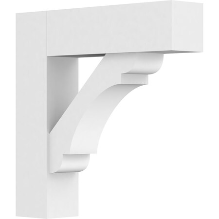 Standard Olympic Architectural Grade PVC Bracket With Block Ends, 3W X 16D X 16H